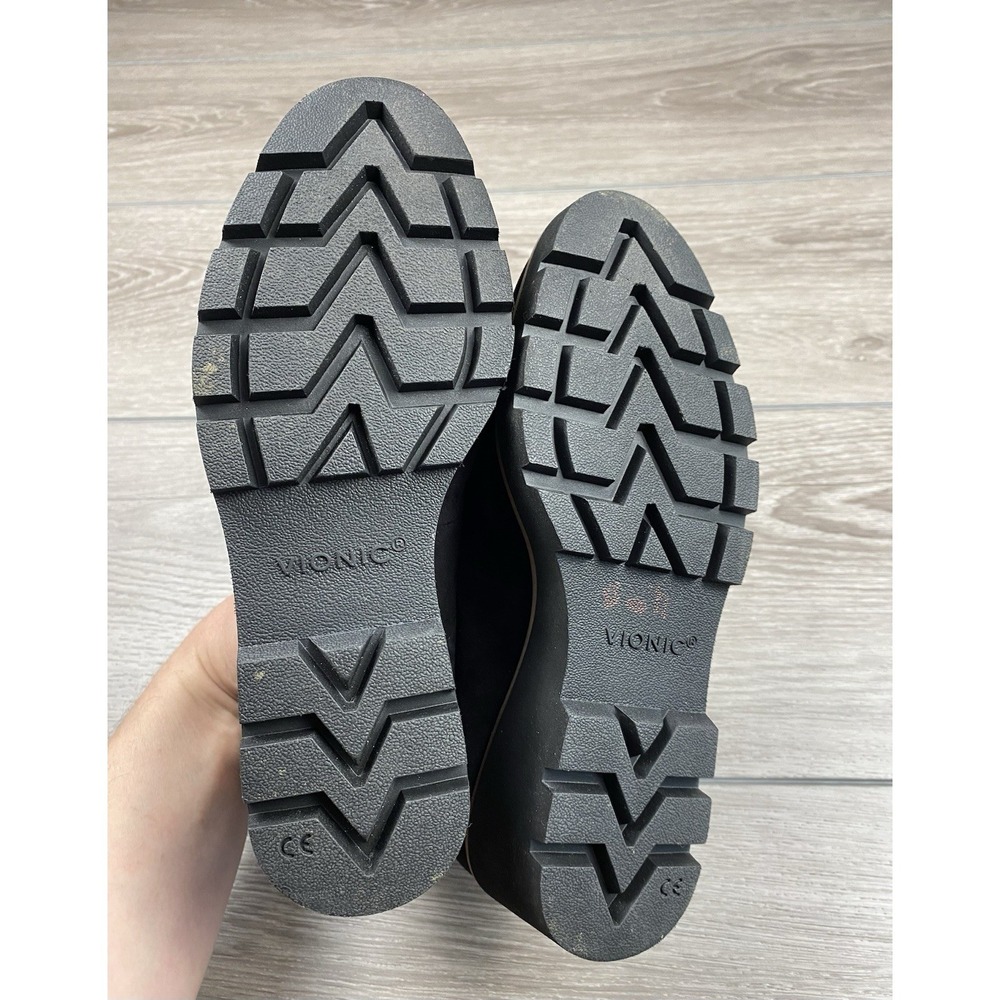 Vionic Women's Ava Wedge Slip-On Loafers Suede Black Size 8.5 - Picture 6 of 7